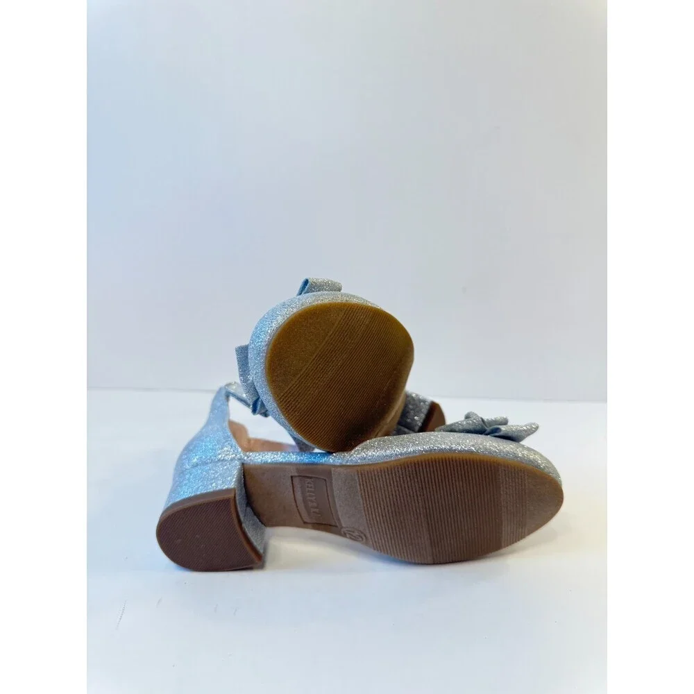 C47. Kelly & Katie Womens Heels Silver-US 12 Kids